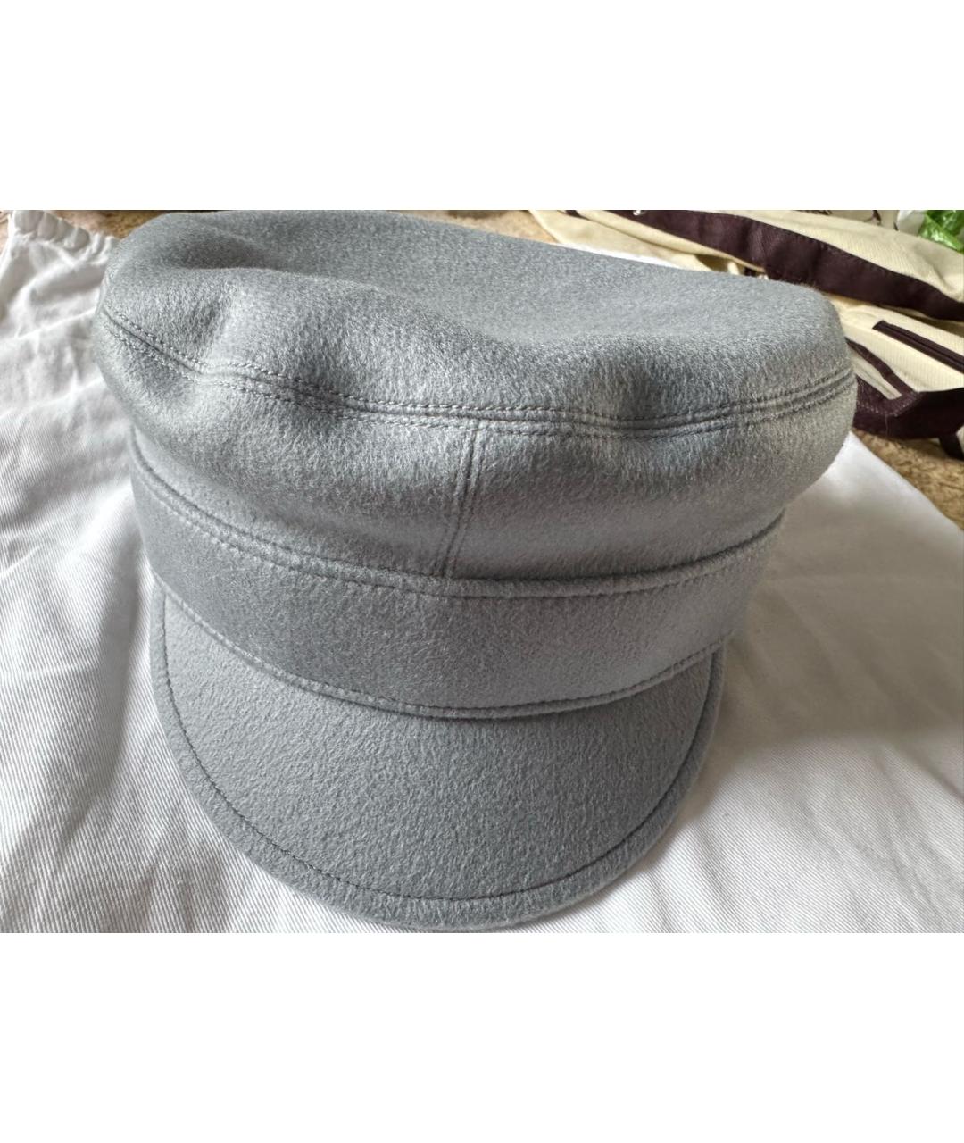 CHRISTIAN DIOR Серая кашемировая кепка, фото 6