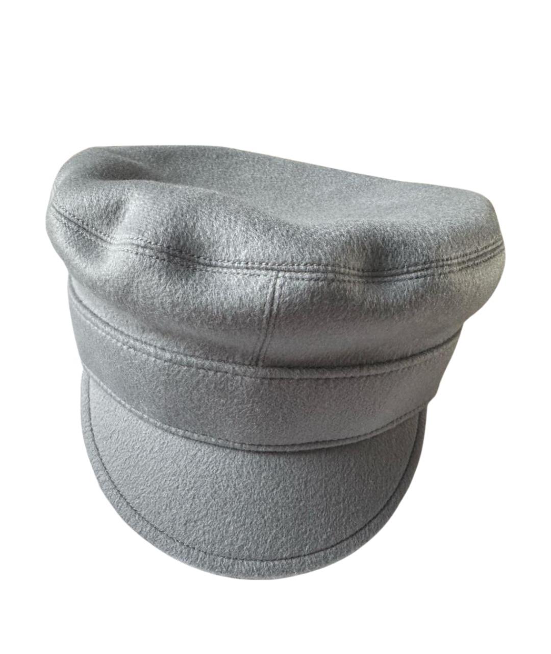 CHRISTIAN DIOR Серая кашемировая кепка, фото 1