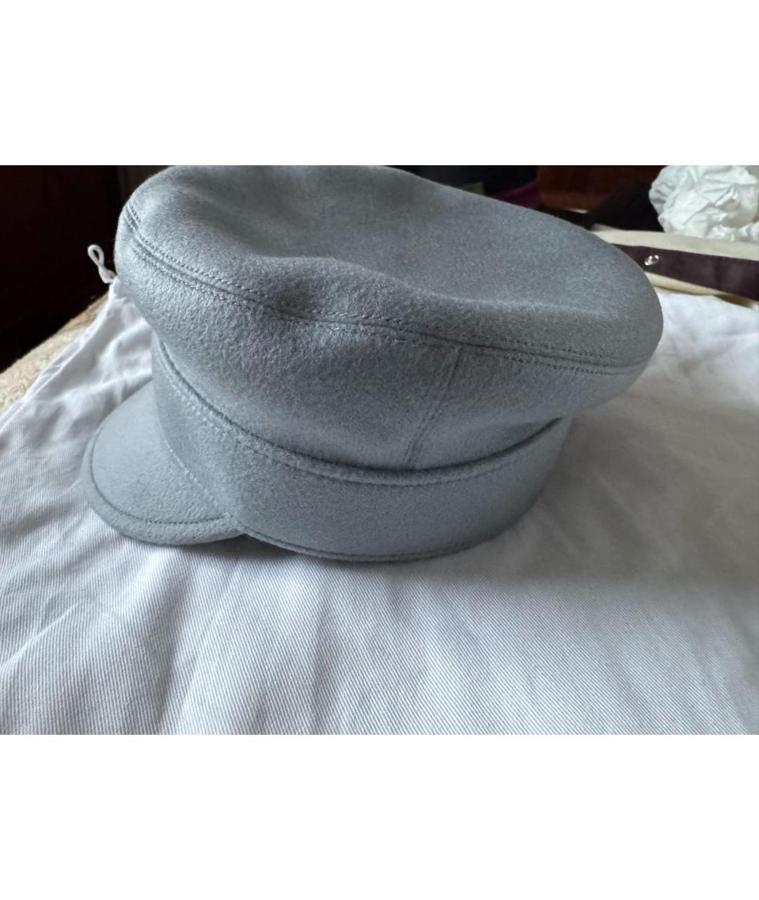 CHRISTIAN DIOR Серая кашемировая кепка, фото 3