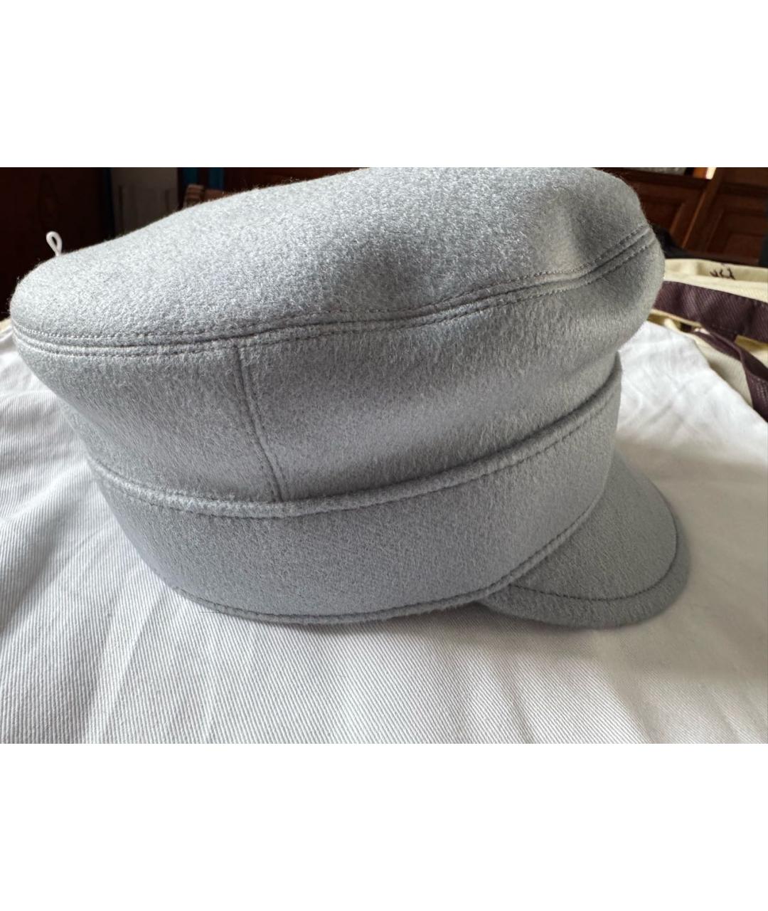 CHRISTIAN DIOR Серая кашемировая кепка, фото 2