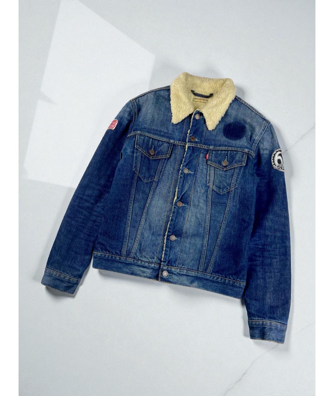 LEVI'S Темно-синяя хлопковая куртка, фото 2