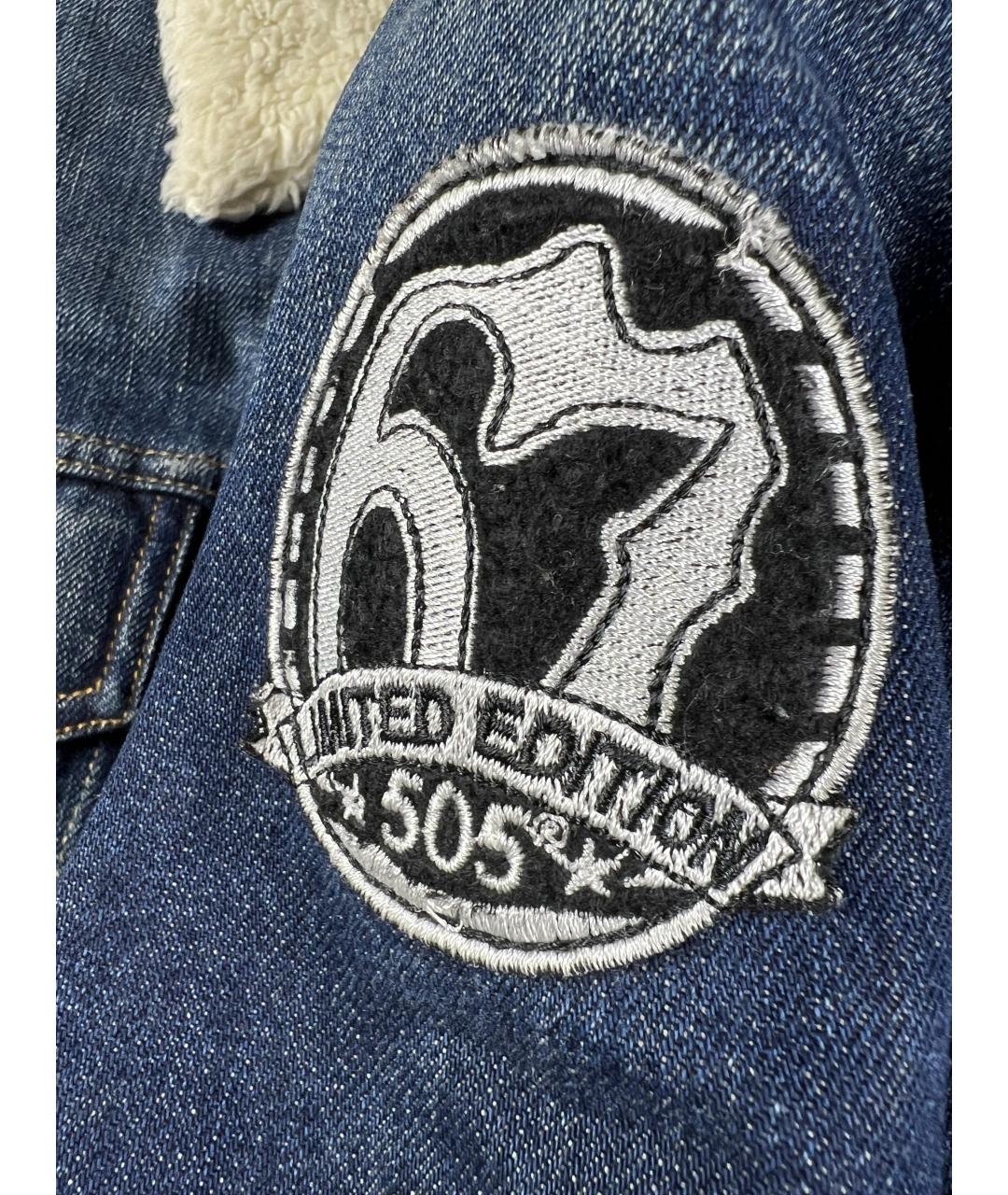 LEVI'S Темно-синяя хлопковая куртка, фото 4