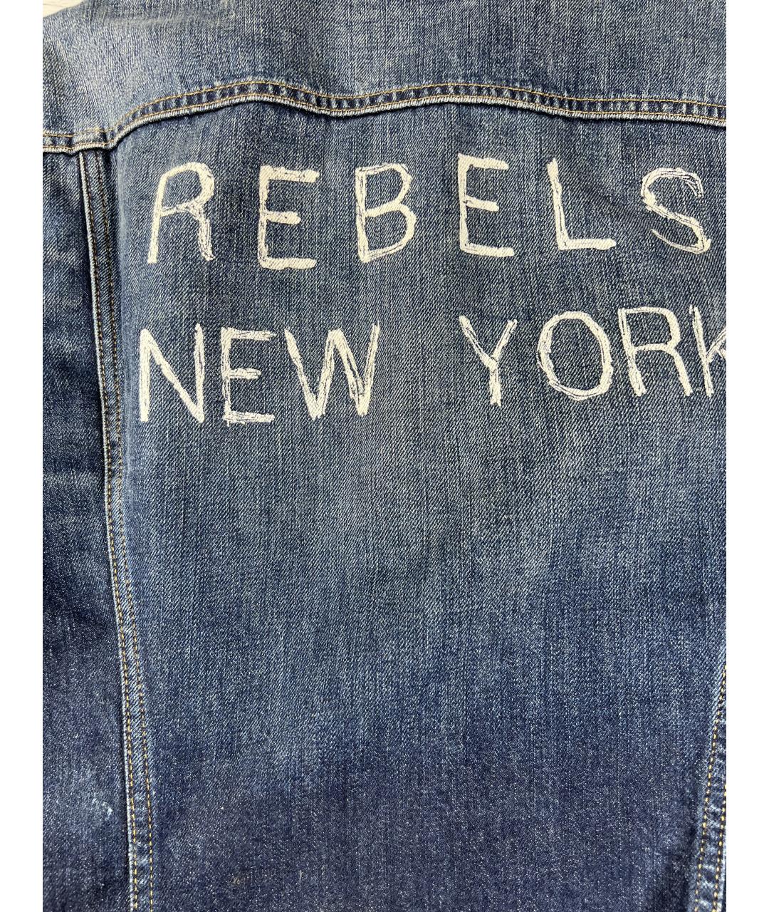 LEVI'S Темно-синяя хлопковая куртка, фото 7