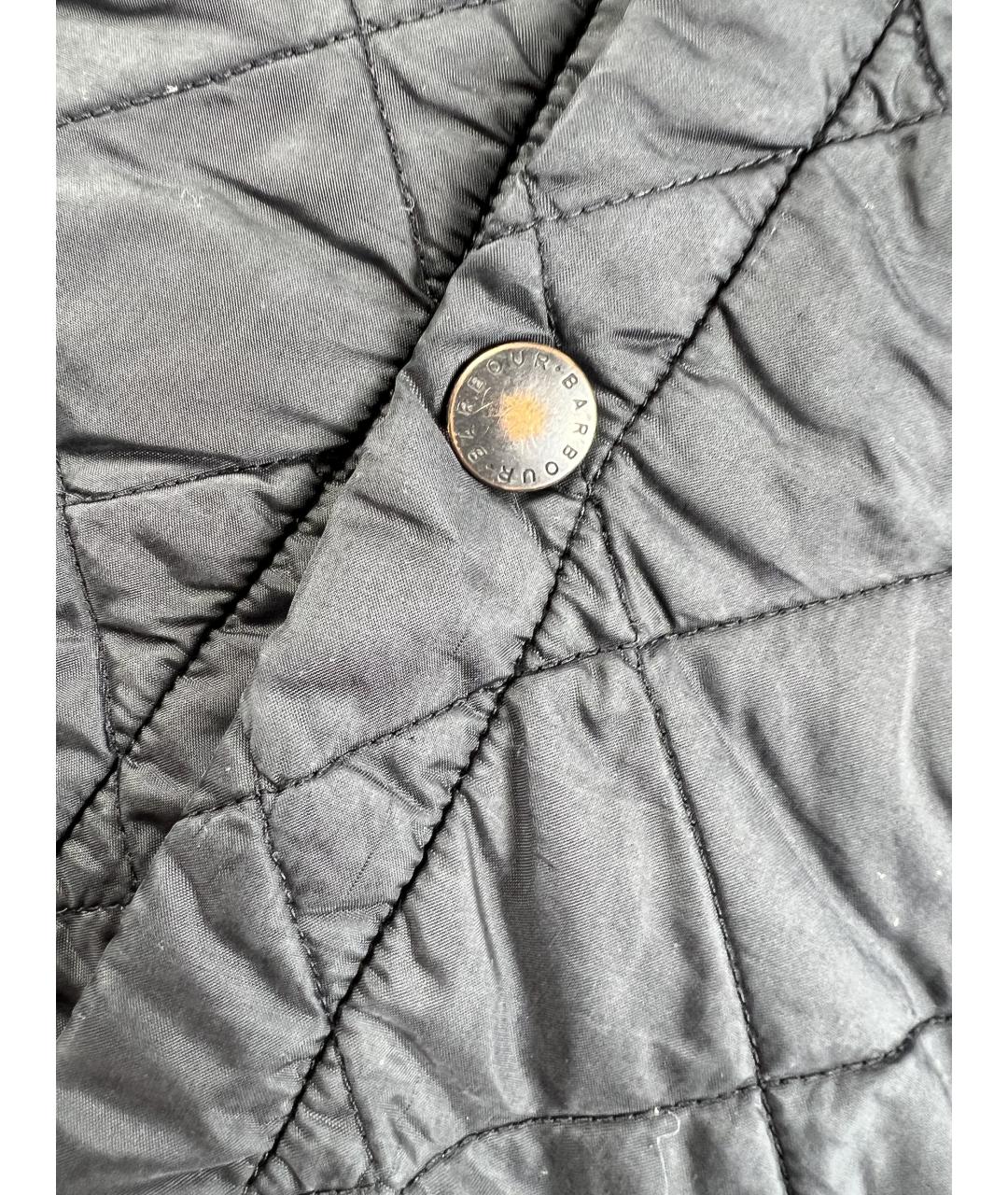 BARBOUR Черная полиэстеровая куртка, фото 5