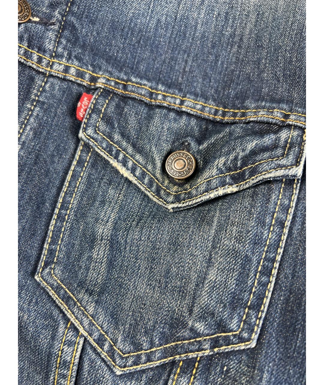 LEVI'S Синяя хлопковая куртка, фото 4