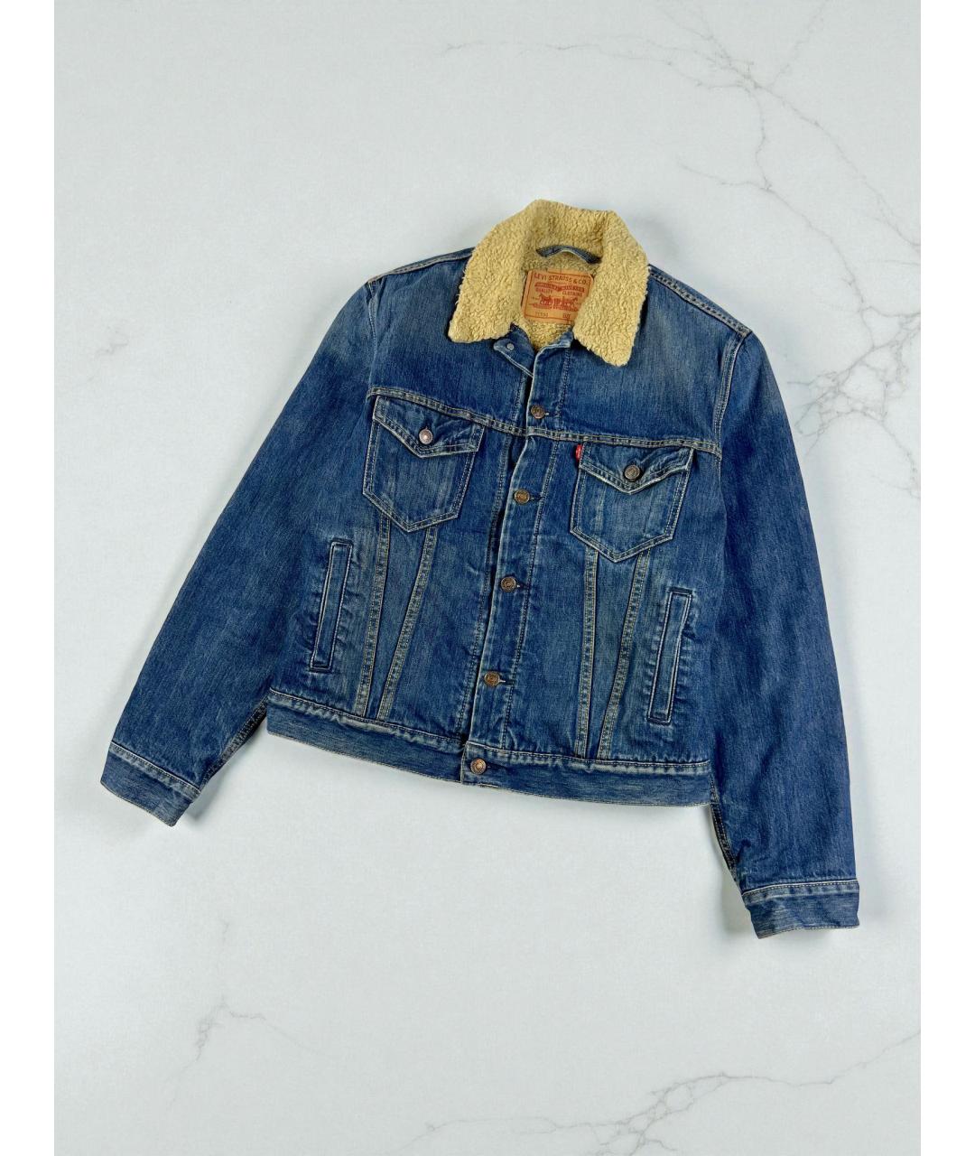 LEVI'S Синяя хлопковая куртка, фото 2