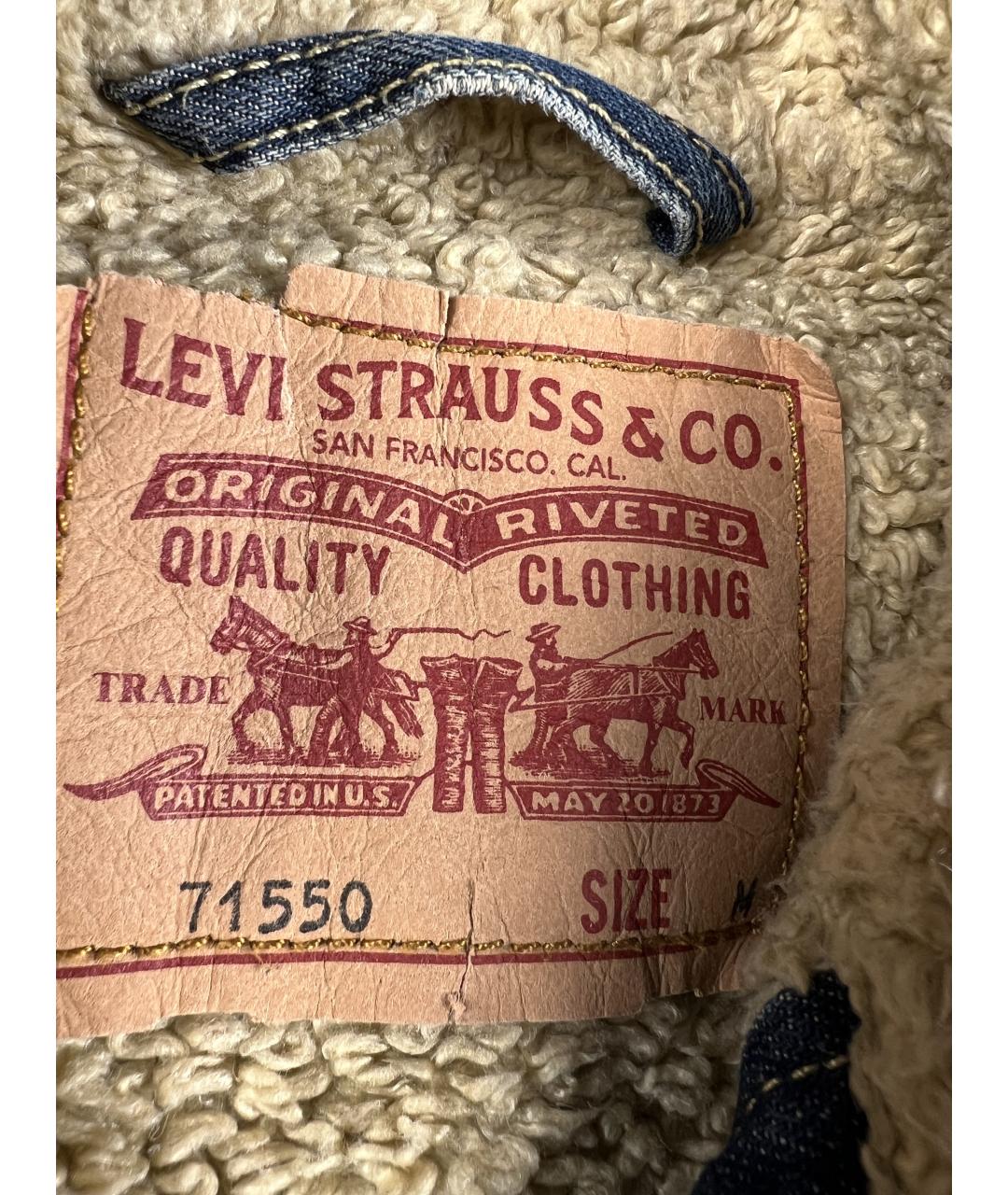 LEVI'S Синяя хлопковая куртка, фото 5