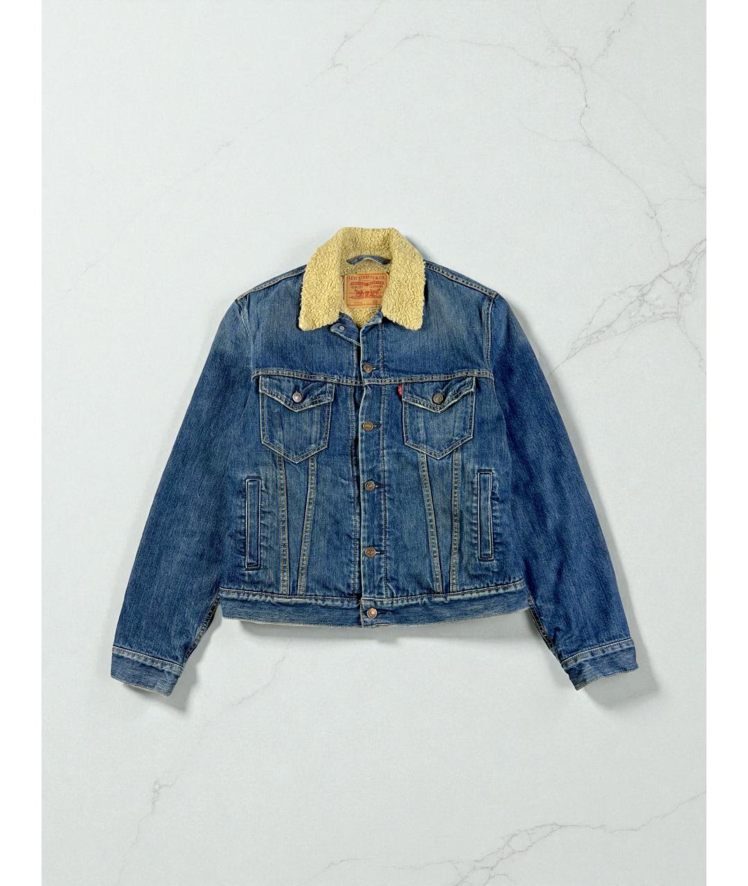 LEVI'S Синяя хлопковая куртка, фото 7