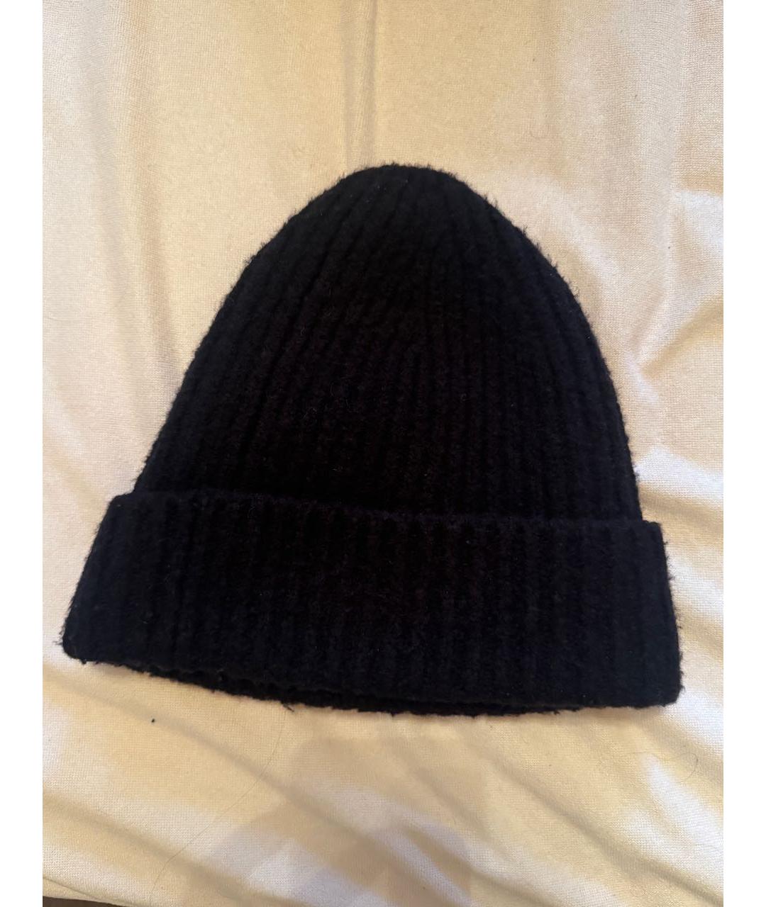 ACNE STUDIOS Темно-синяя шерстяная шапка, фото 4