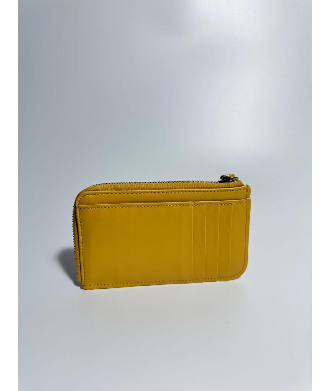 CHLOE Желтый кожаный кошелек, фото 2