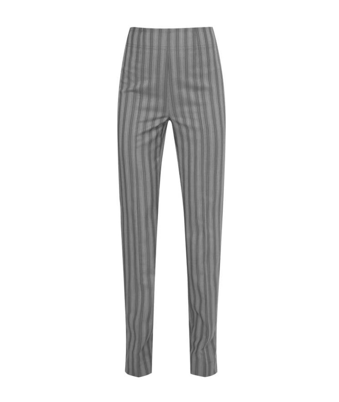 ACNE STUDIOS Серые шерстяные прямые брюки, фото 9