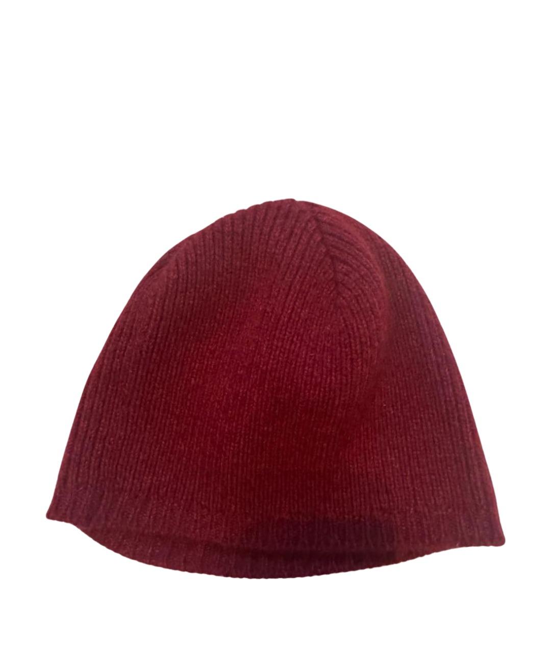 LANVIN Бордовая шерстяная шапка, фото 1