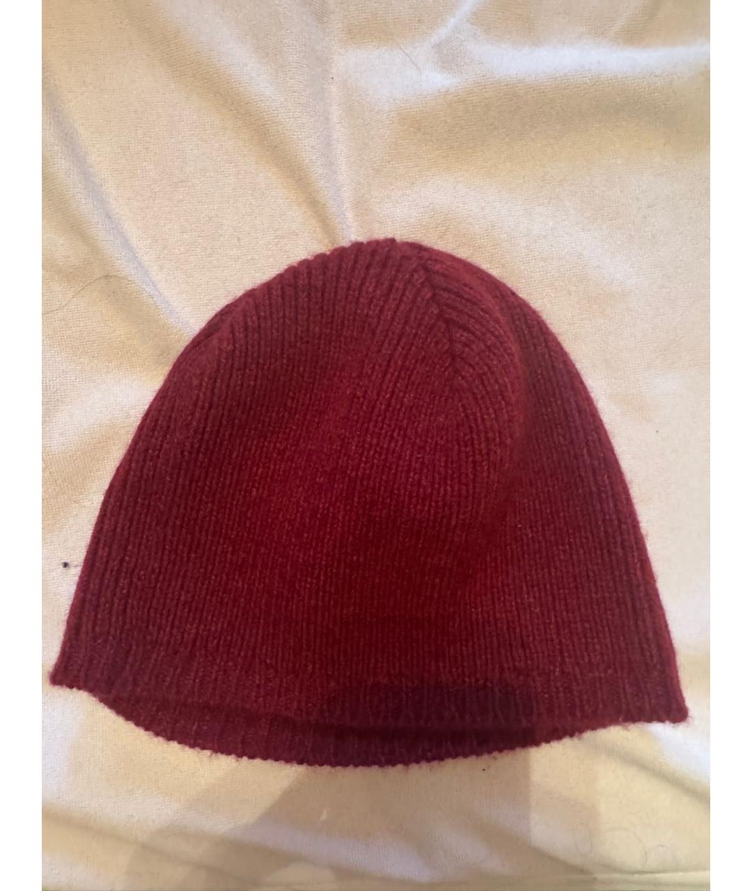LANVIN Бордовая шерстяная шапка, фото 4