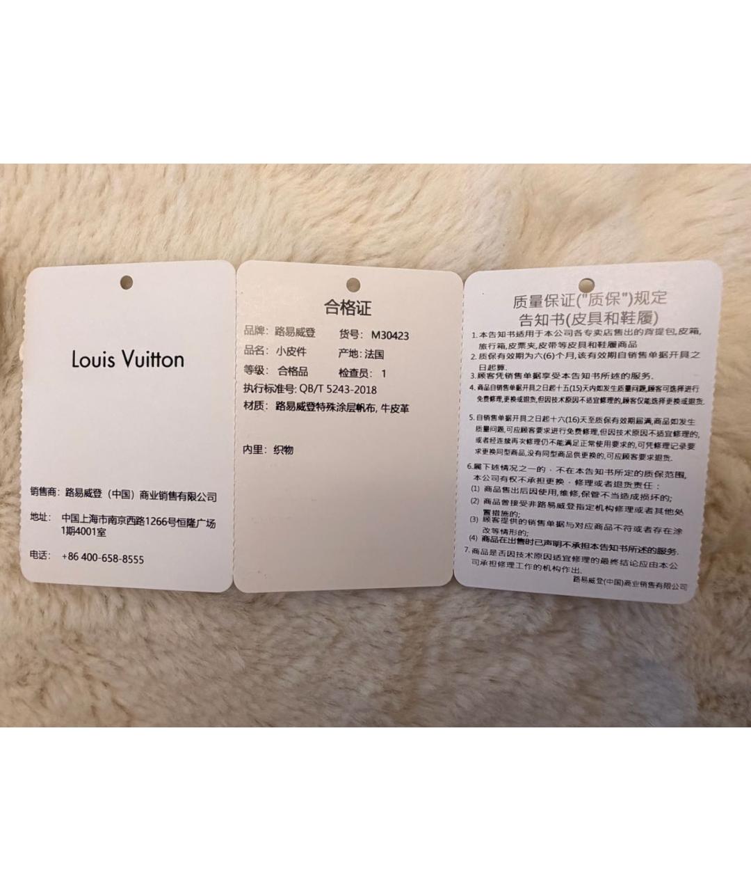 LOUIS VUITTON Темно-синяя кожаная папка для документов, фото 8