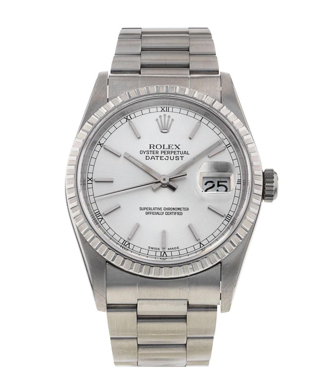 ROLEX Серебряные металлические часы, фото 1