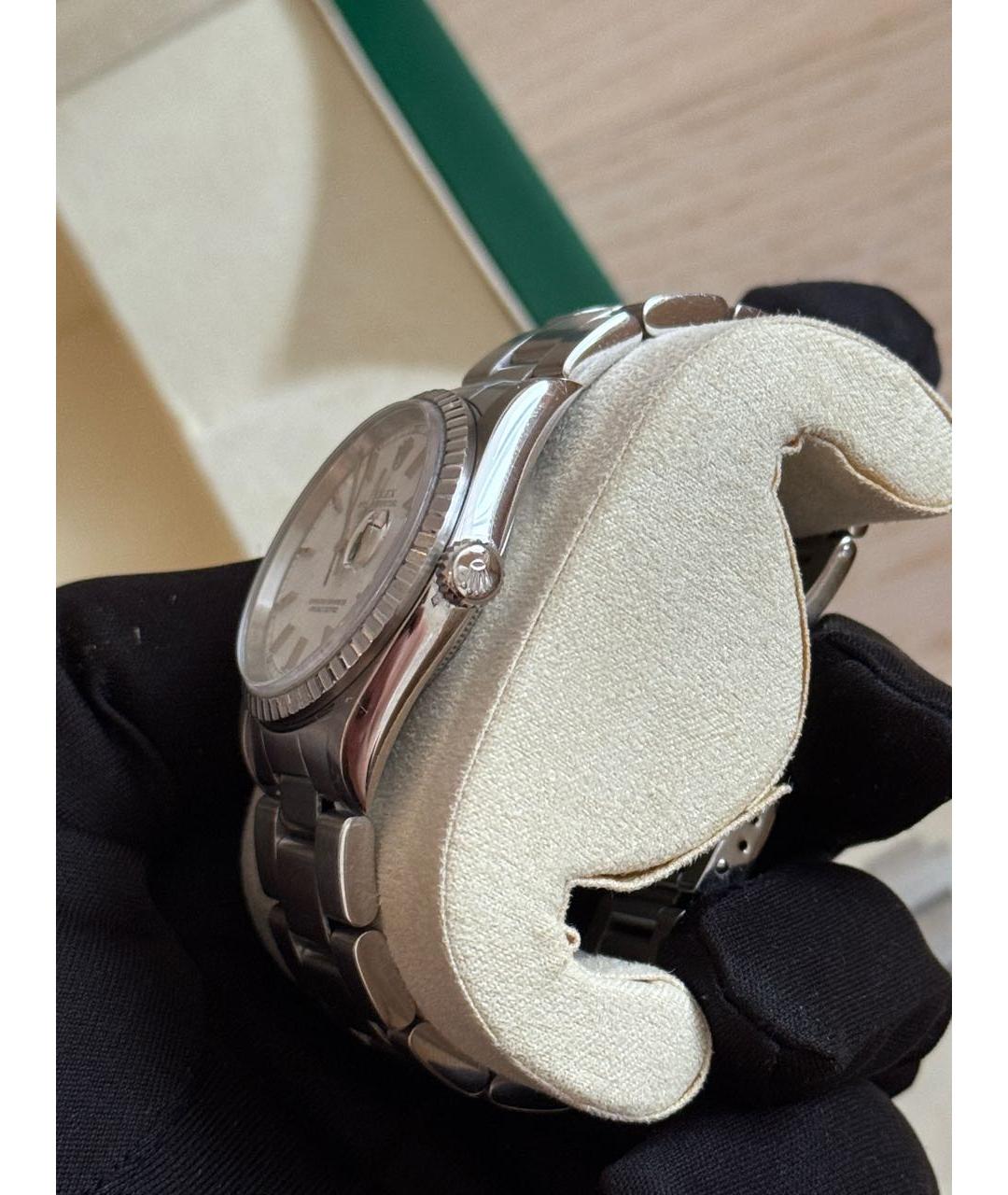 ROLEX Серебряные металлические часы, фото 7