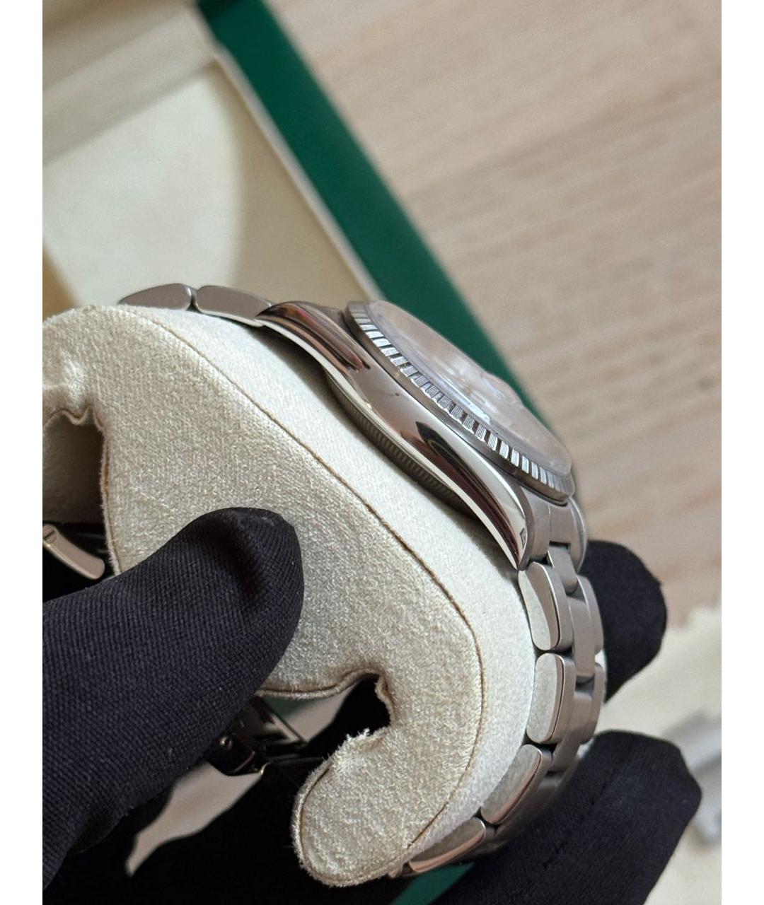 ROLEX Серебряные металлические часы, фото 6