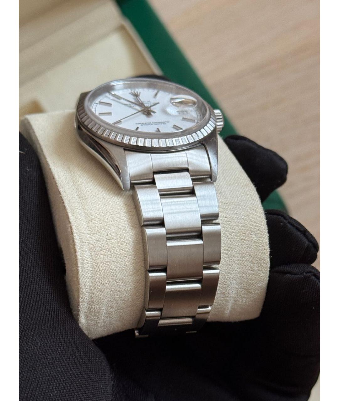 ROLEX Серебряные металлические часы, фото 5