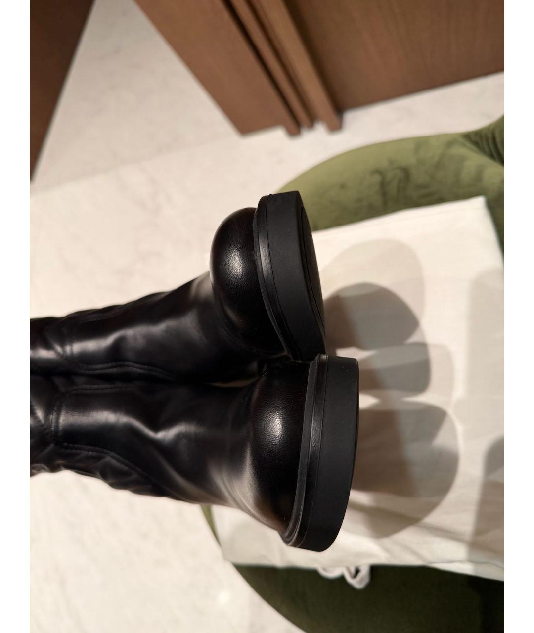 GUCCI Черные кожаные полусапоги, фото 8