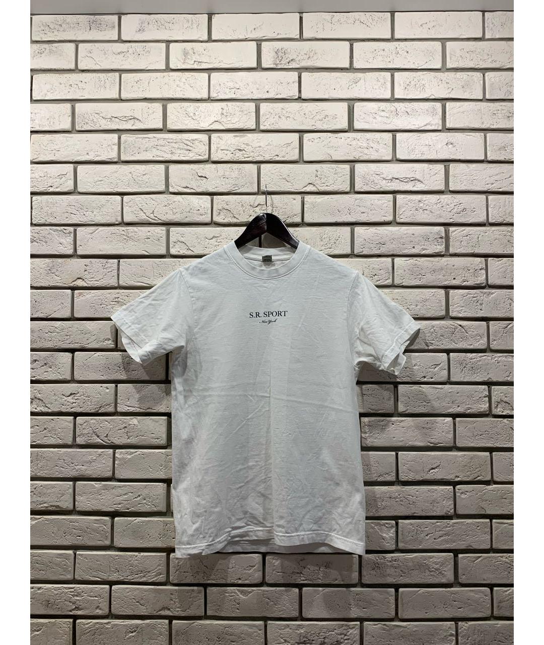 SPORTY AND RICH Белая хлопковая футболка, фото 7