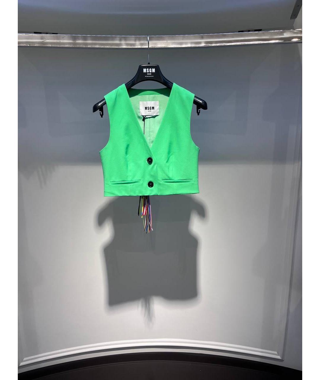 MSGM Салатовый жилет, фото 2