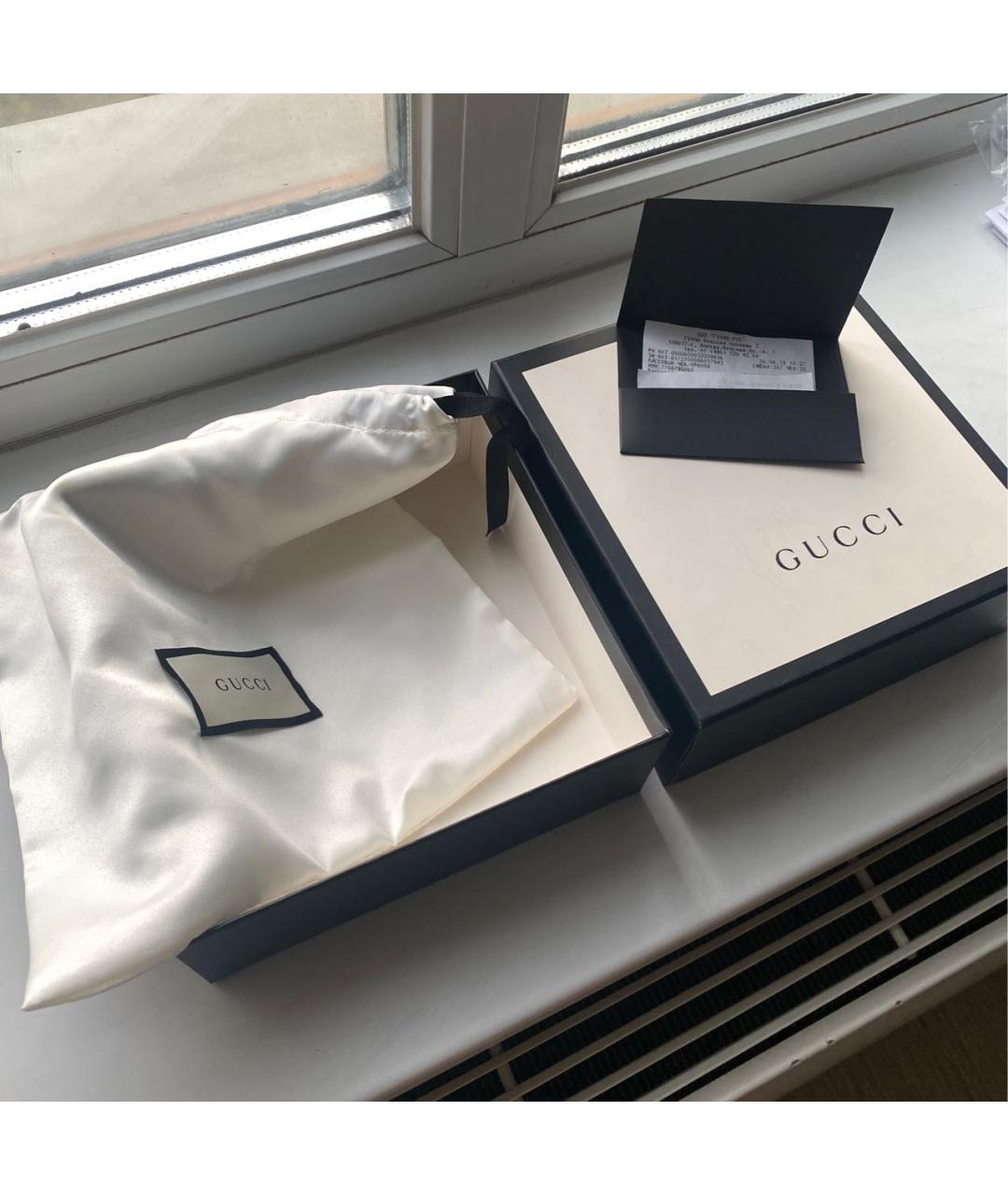 GUCCI Черный кожаный ремень, фото 6