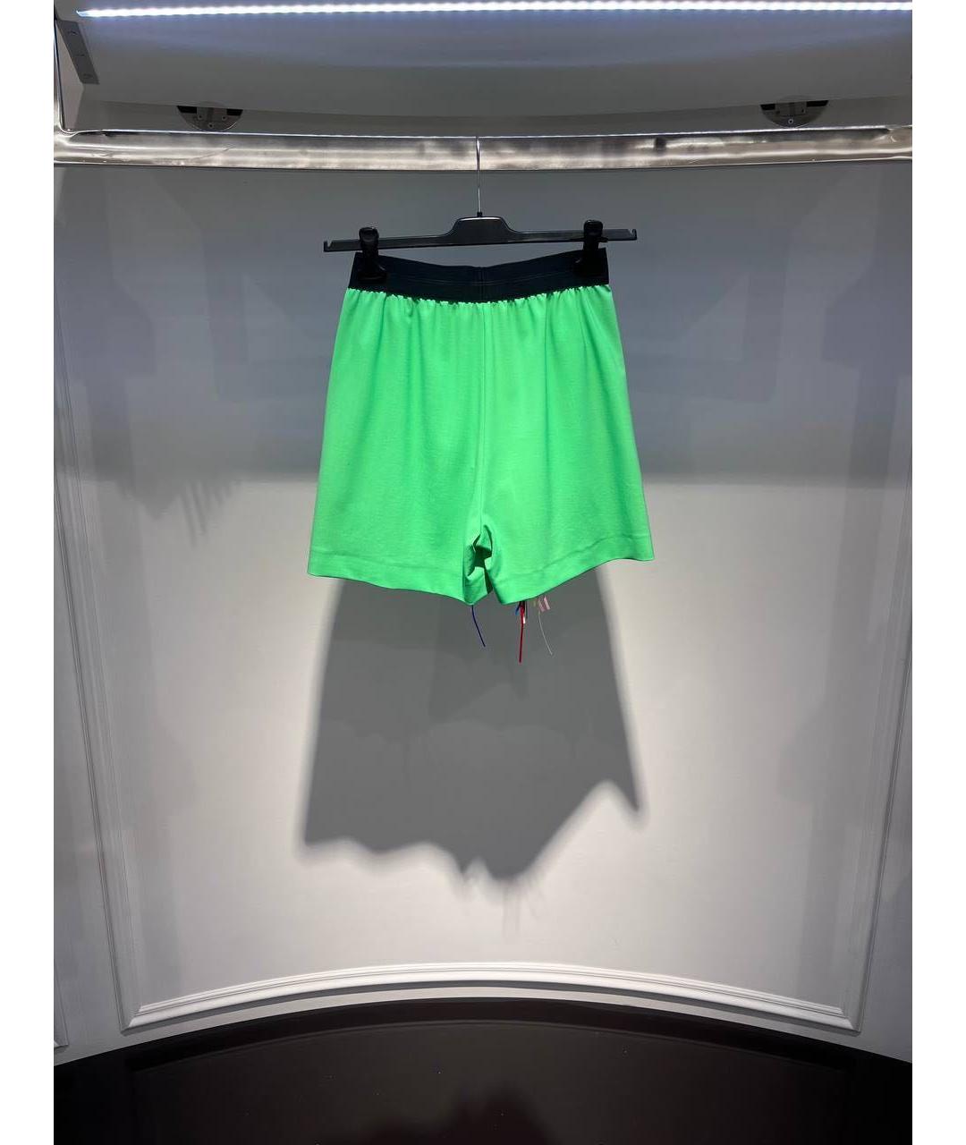 MSGM Салатовые шорты, фото 3