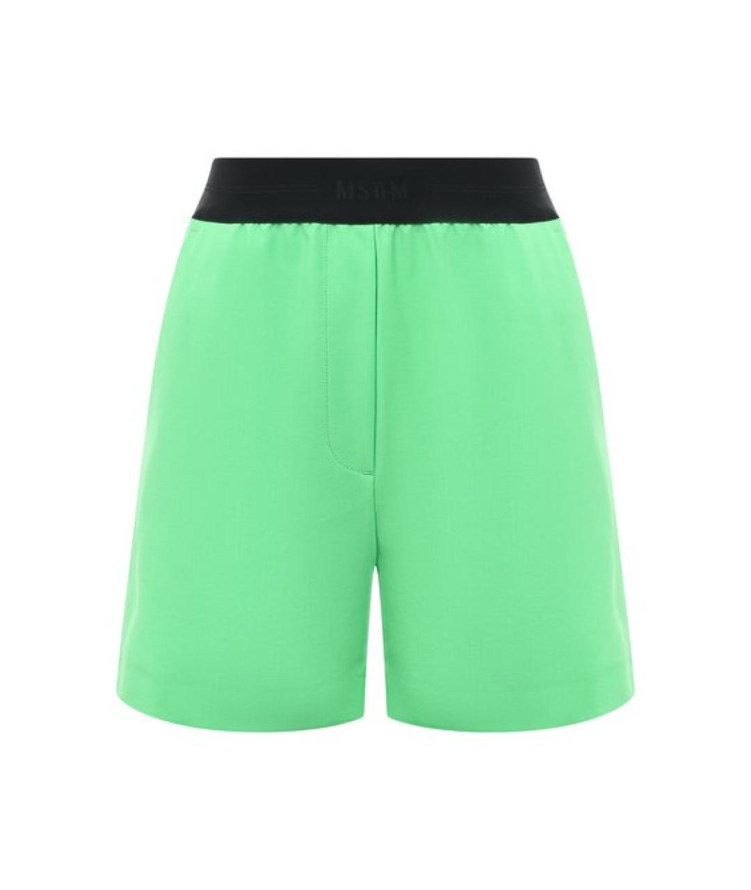 MSGM Салатовые шорты, фото 1