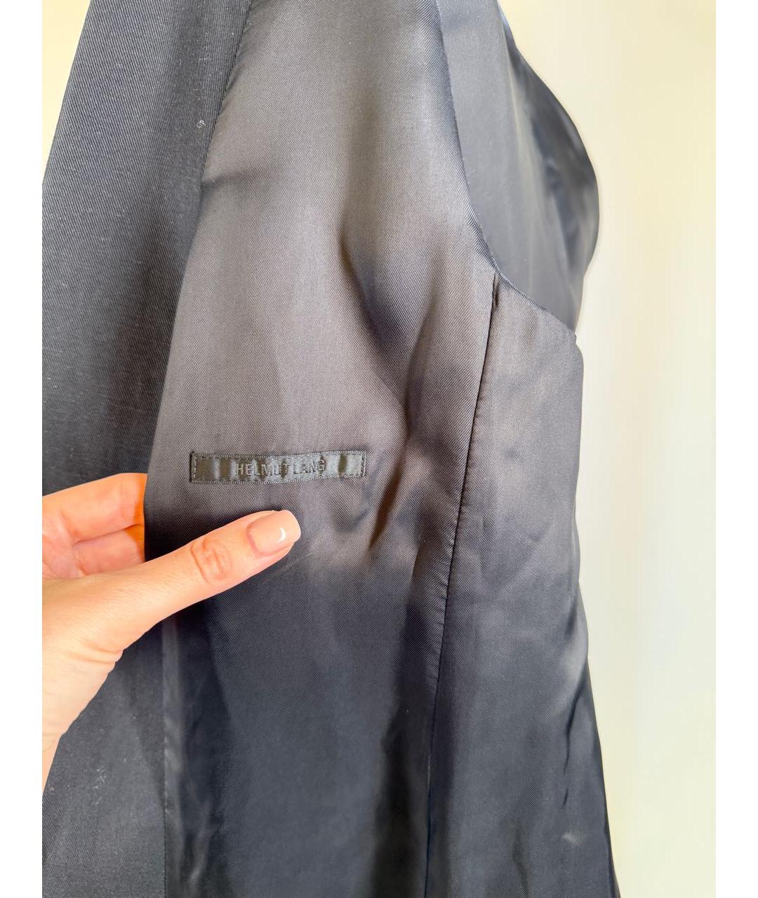 HELMUT LANG Черный шерстяной жилет, фото 8