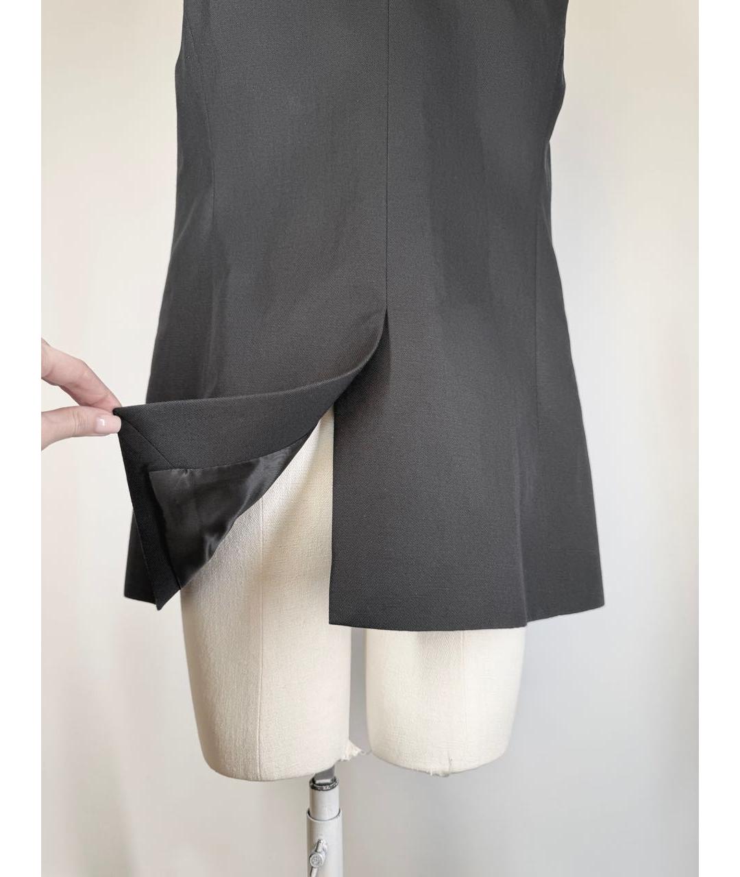 HELMUT LANG Черный шерстяной жилет, фото 6