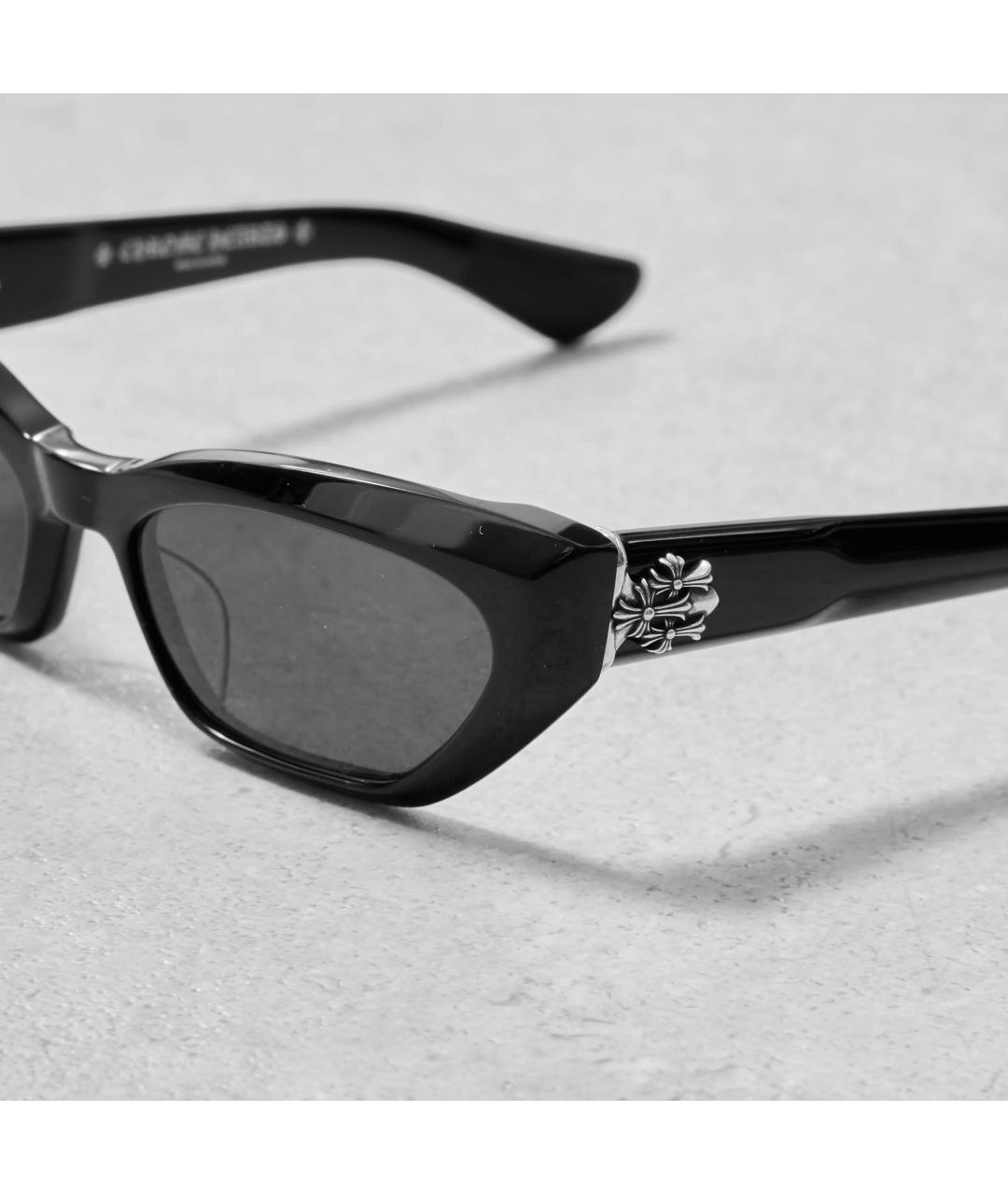 CHROME HEARTS Черные пластиковые солнцезащитные очки, фото 2