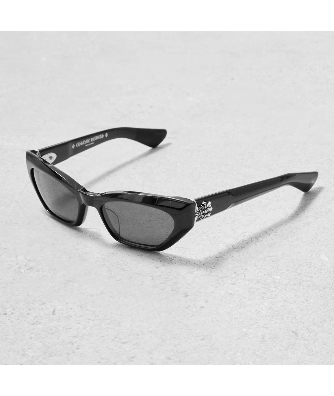 CHROME HEARTS Черные пластиковые солнцезащитные очки, фото 7