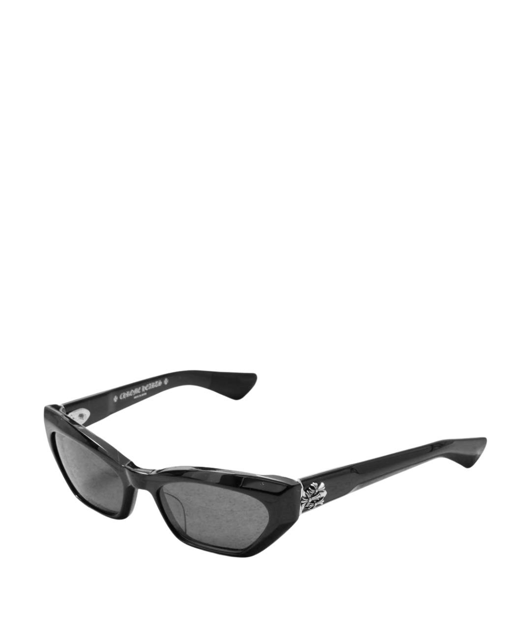 CHROME HEARTS Черные пластиковые солнцезащитные очки, фото 1