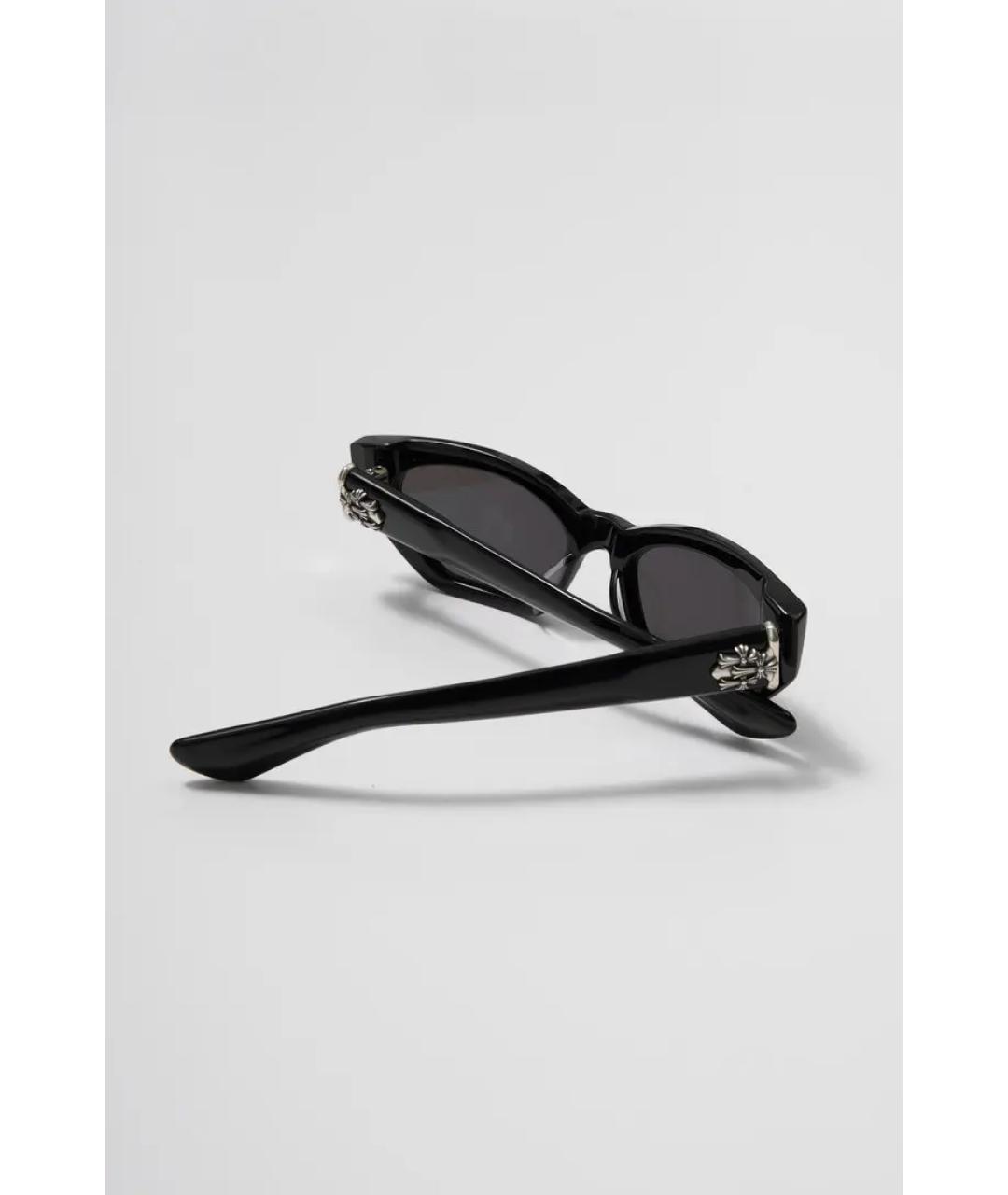 CHROME HEARTS Черные пластиковые солнцезащитные очки, фото 4