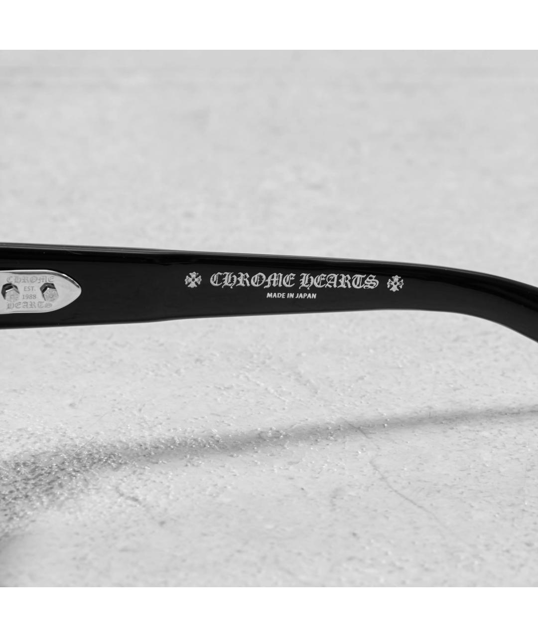 CHROME HEARTS Черные пластиковые солнцезащитные очки, фото 4