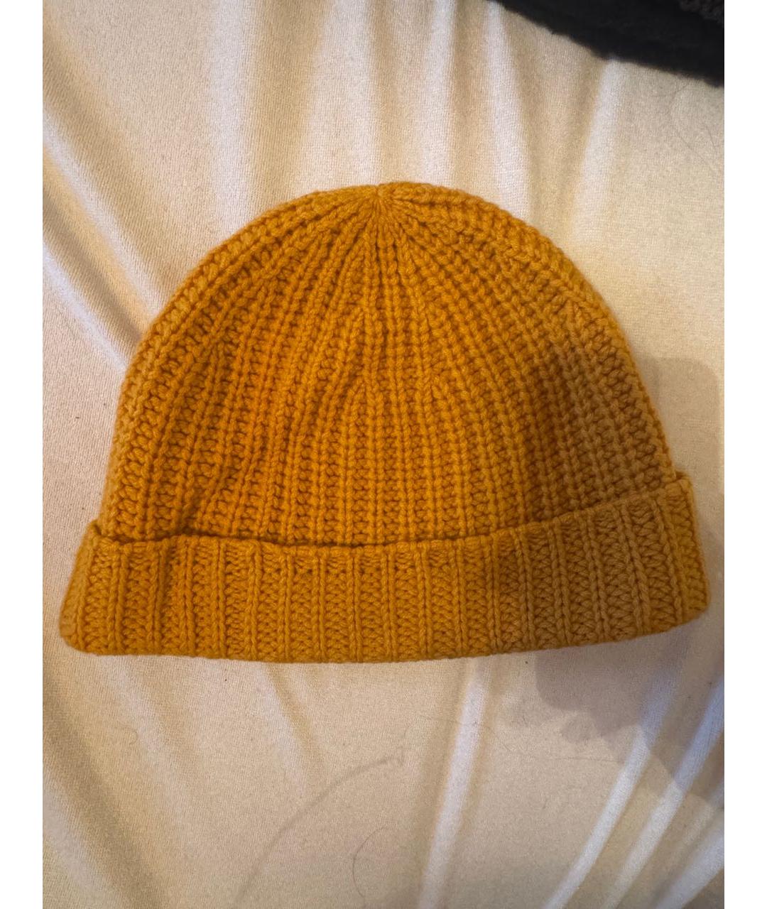 LOUIS VUITTON Желтая кашемировая шапка, фото 2