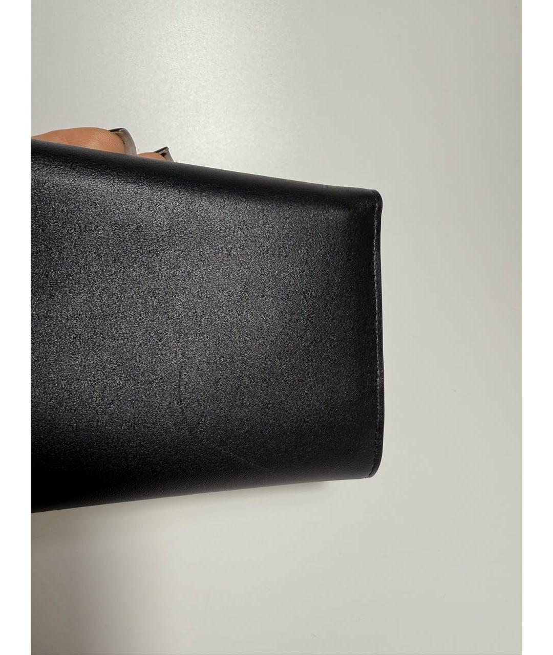 MARNI Черный кожаный кошелек, фото 5