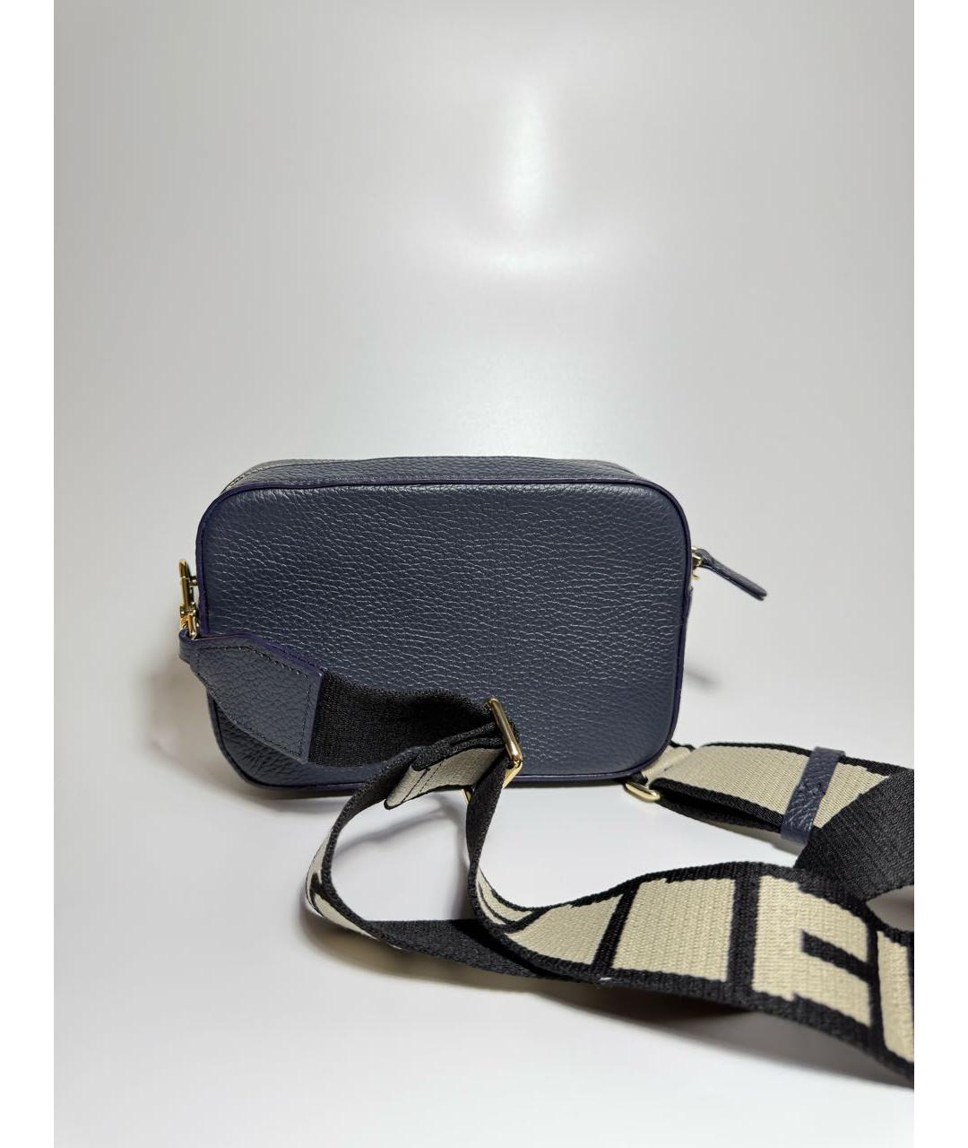 COCCINELLE Темно-синяя кожаная сумка через плечо, фото 3