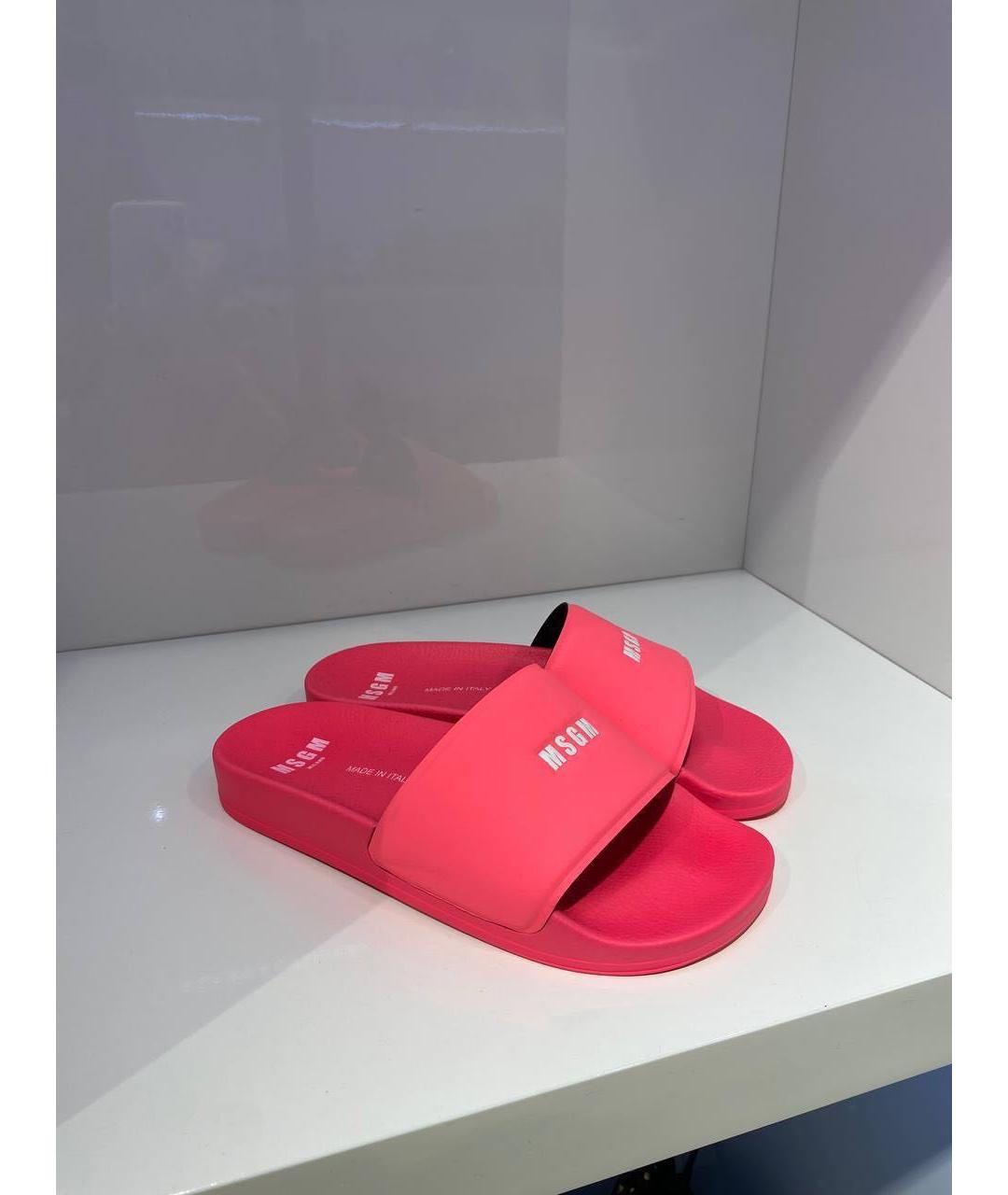 MSGM Розовые шлепанцы, фото 4