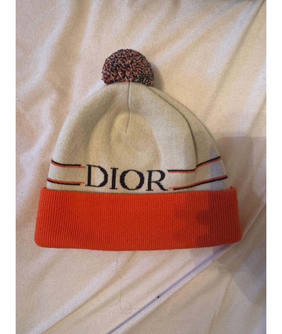 CHRISTIAN DIOR Мульти шерстяная шапка, фото 5