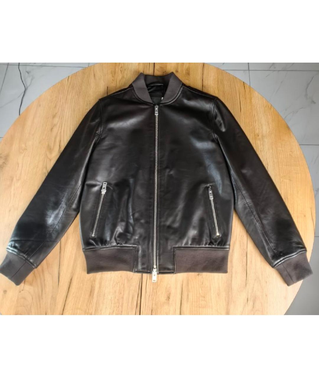 LIU JO Коричневая кожаная куртка, фото 7