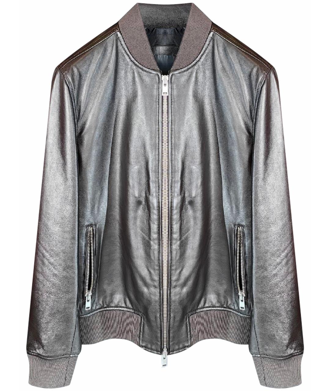 LIU JO Коричневая кожаная куртка, фото 1