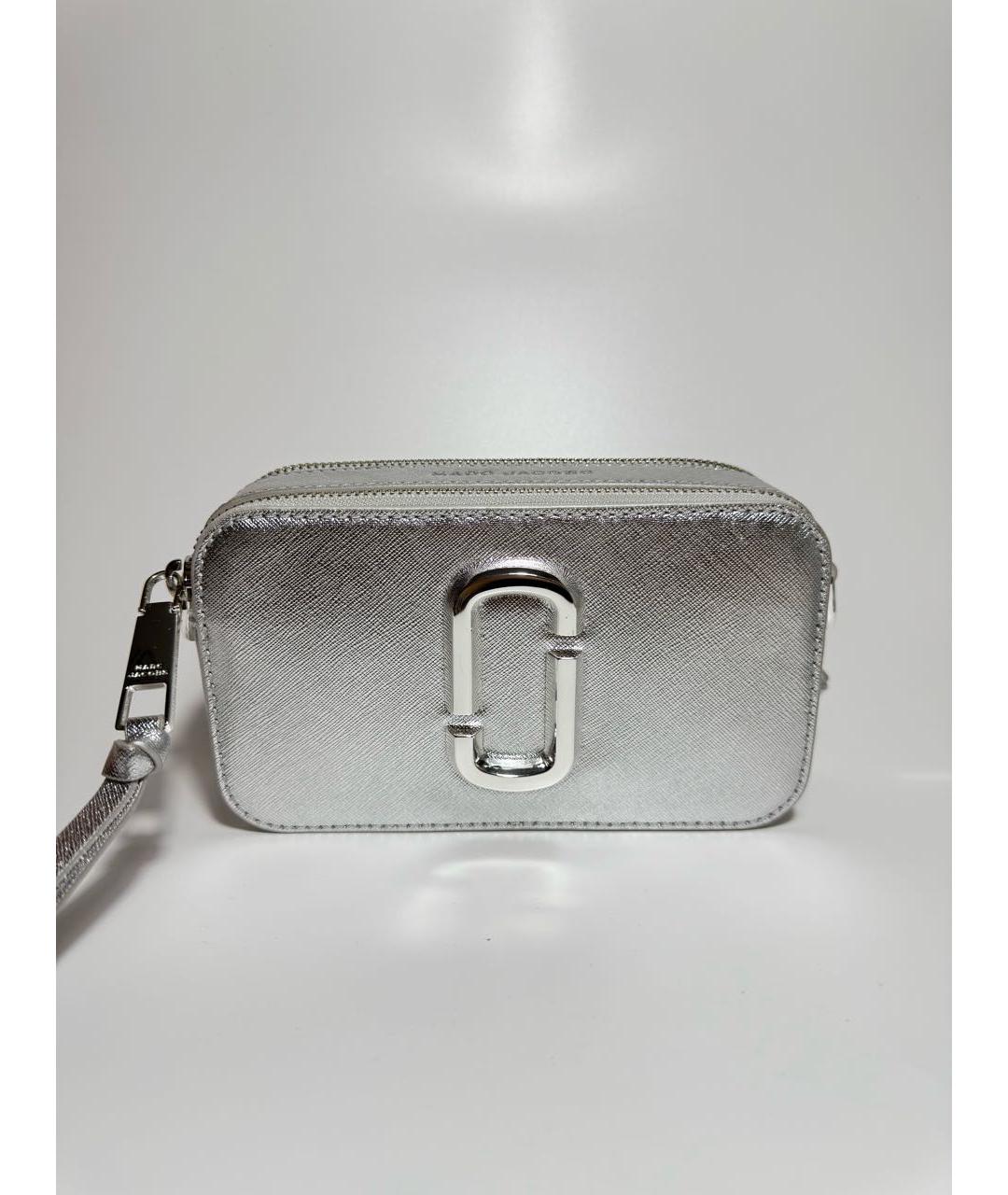 MARC JACOBS Серебряная кожаная сумка через плечо, фото 7