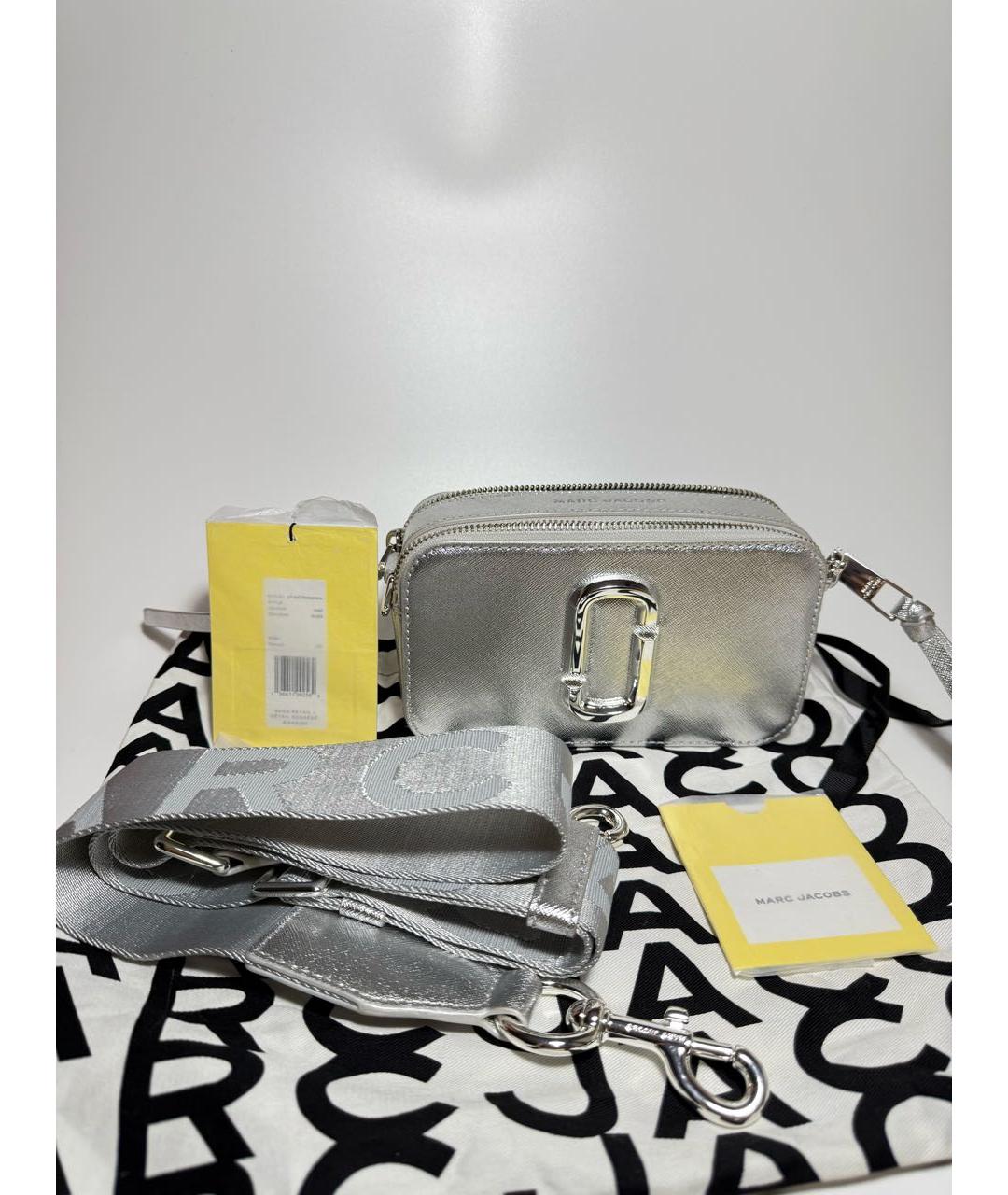 MARC JACOBS Серебряная кожаная сумка через плечо, фото 5