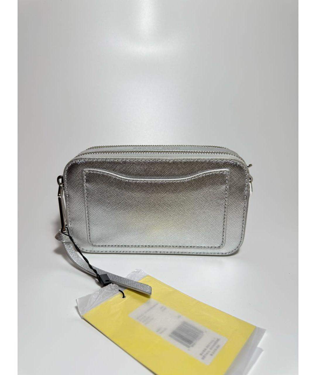 MARC JACOBS Серебряная кожаная сумка через плечо, фото 3