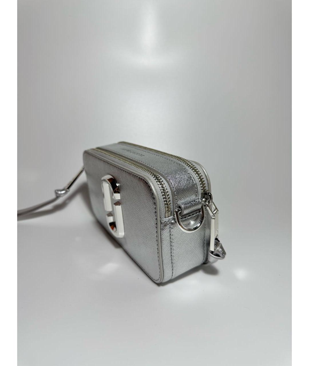 MARC JACOBS Серебряная кожаная сумка через плечо, фото 2