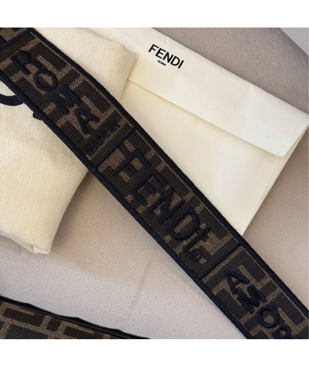 FENDI Жаккардовая сумка через плечо, фото 6