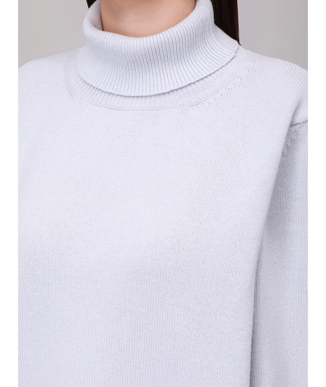 LORENA ANTONIAZZI Голубой шерстяной джемпер / свитер, фото 5