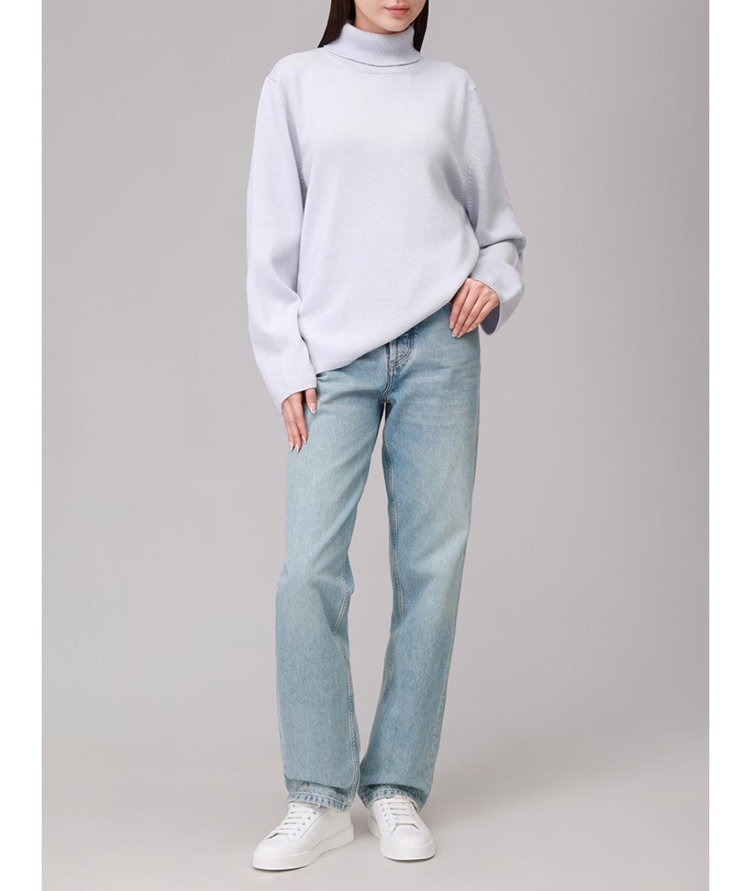 LORENA ANTONIAZZI Голубой шерстяной джемпер / свитер, фото 2