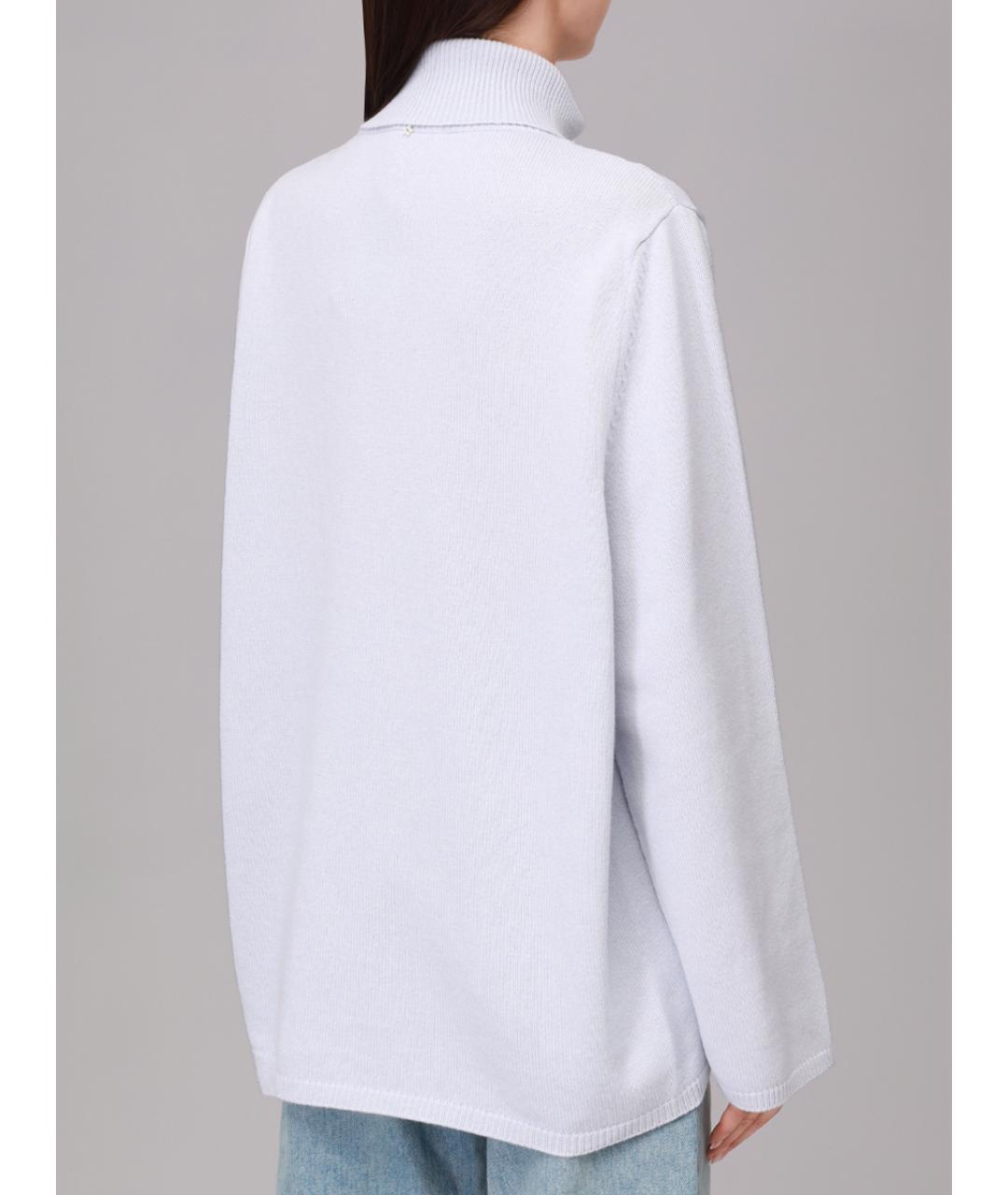 LORENA ANTONIAZZI Голубой шерстяной джемпер / свитер, фото 3